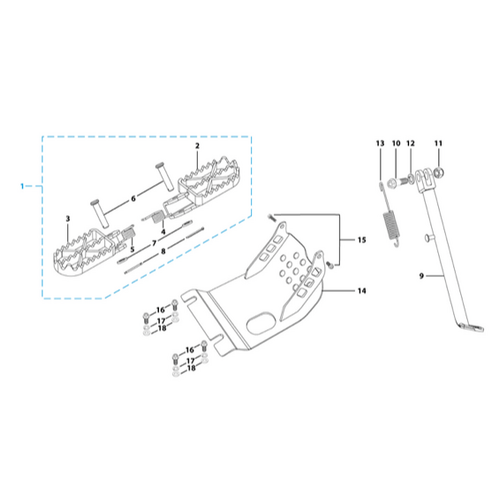 09 Foot Peg Assy