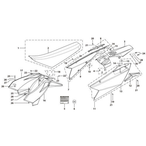 14 Seat & Plastic