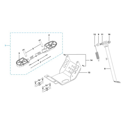 09 Foot Peg Assy