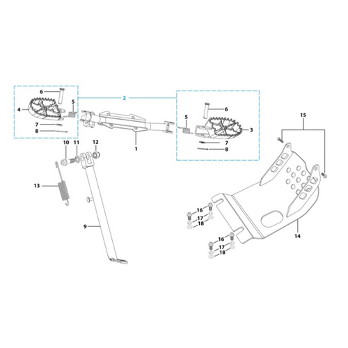 09 Foot Peg Assy