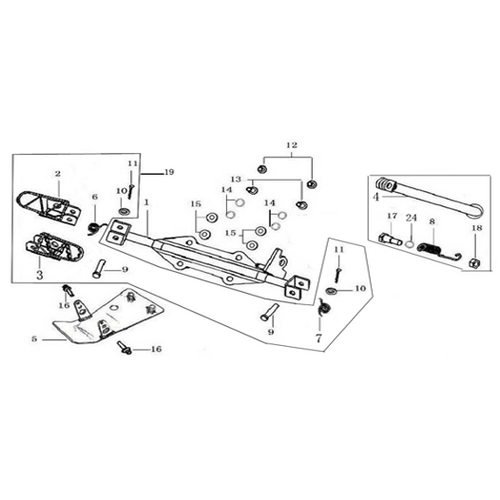 09 Foot Peg Assy