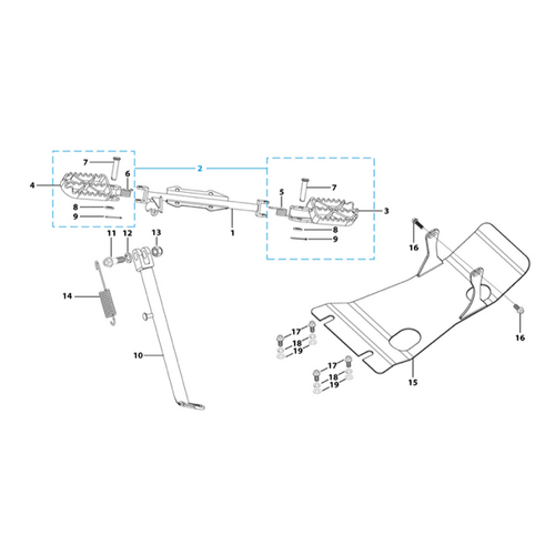 09 Foot Peg Assy