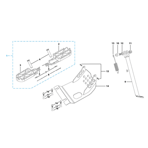 09 Foot Peg Assy