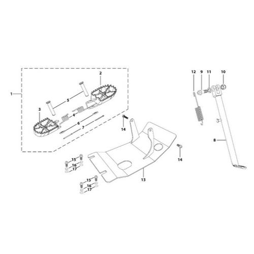 09 Foot Peg Assy