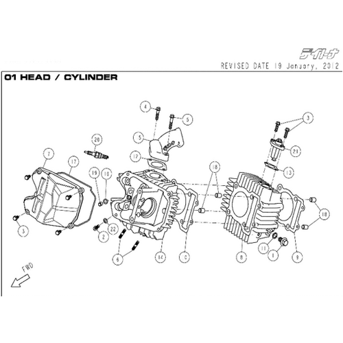 01 Head / Cylinder