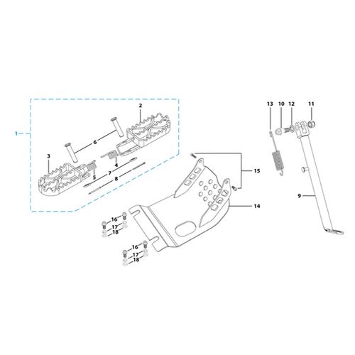 09 Foot Peg Assy