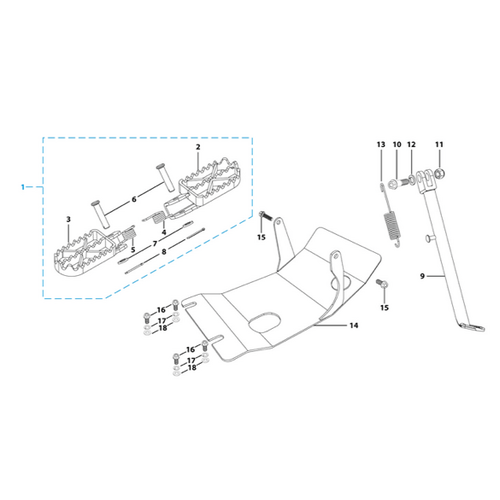 09 Foot Peg Assy