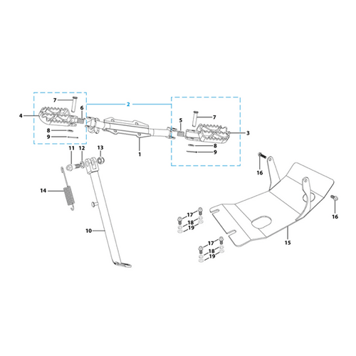 09 Foot Peg Assy