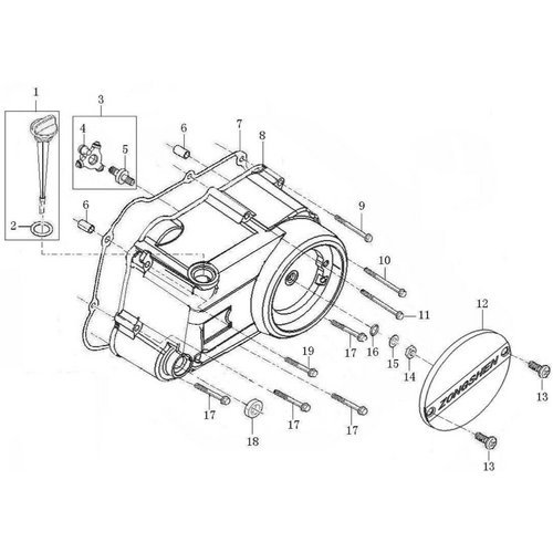 33 Right Crankcase Cover