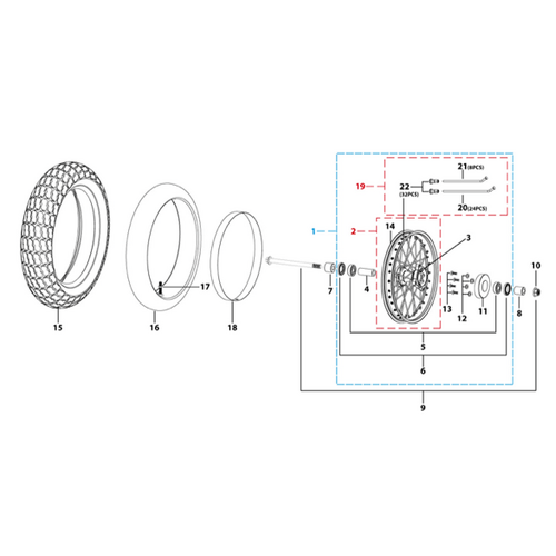 05 Front Wheel Assy