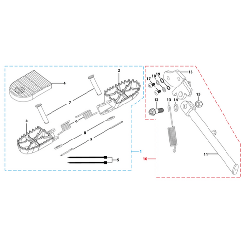 08 Foot Peg Assy