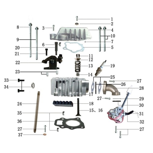 30 Cylinder Head Assy