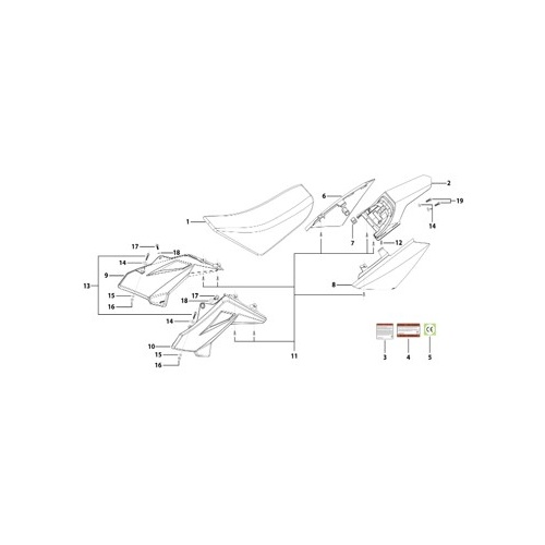 14 Seat & Plastic Kit