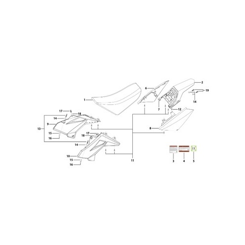 14 Seat & Plastic Kit