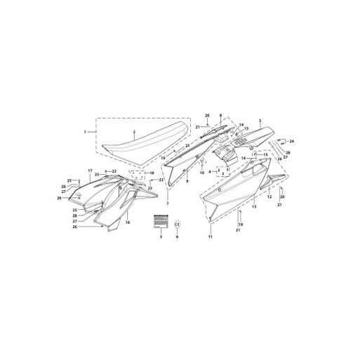 14 Seat & Plastic Kit