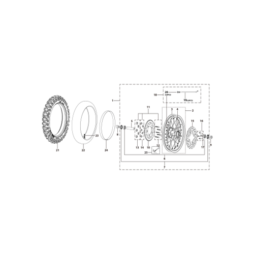 11 Rear Wheel Assy