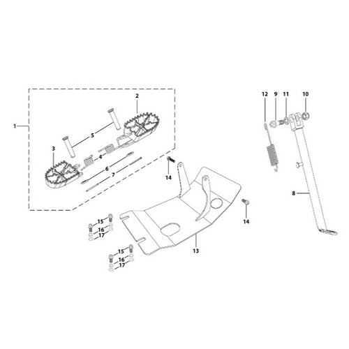 09 Foot Peg Assy