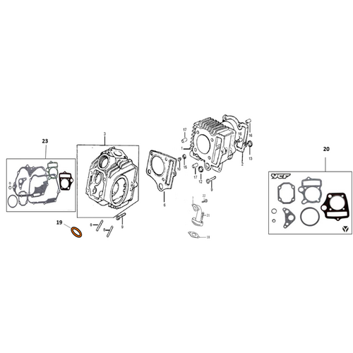 30 Head Comp, Cylinder / Block, Cyclinder