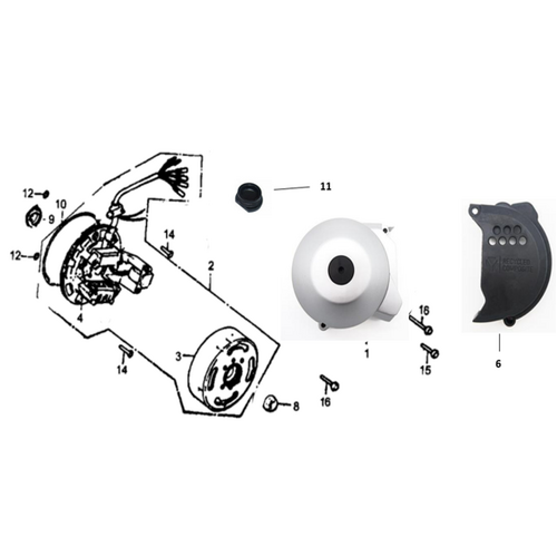 36 Generator / Left Crankcase Cover