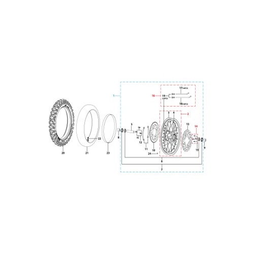 11 Rear Wheel Assy