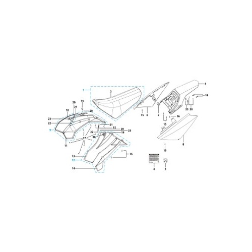 14 Seat & Plastic Kit