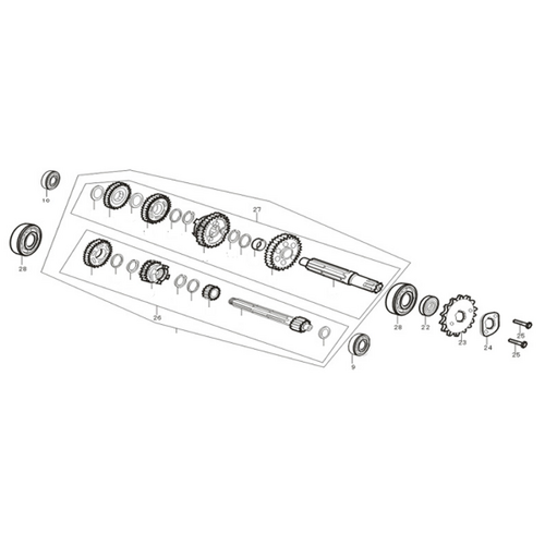 39 Mainshaft / Countershaft Assy