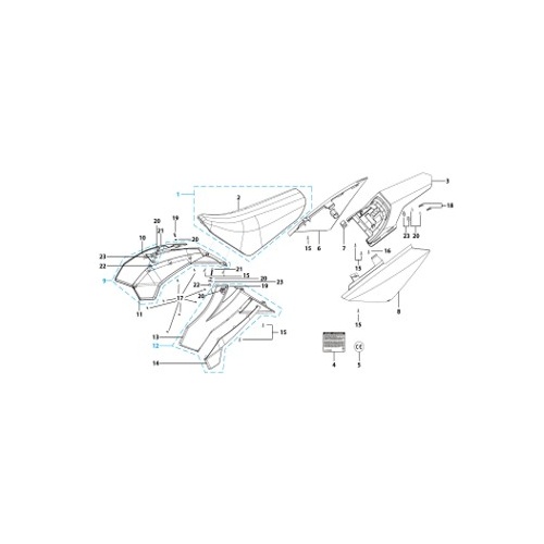 14 Seat & Plastic Kit