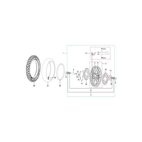 11 Rear Wheel Assy