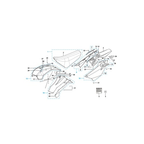 14 Seat & Plastic Kit