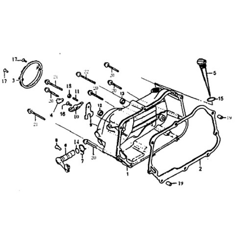 34 Right Crankcase Cover