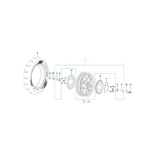 11 Rear Wheel Assy
