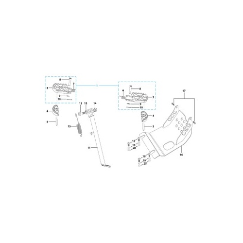09 Foot Peg Assy