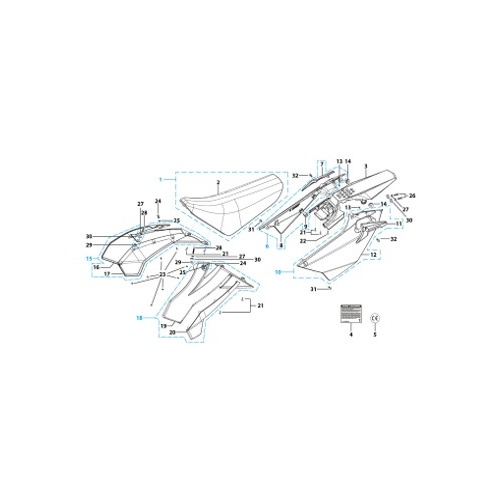 14 Seat & Plastic Kit