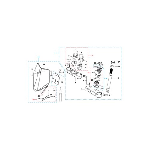 02 Steering Stem Assembly