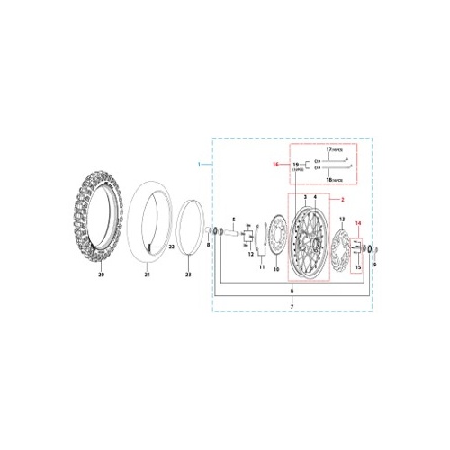 11 Rear Wheel Assy