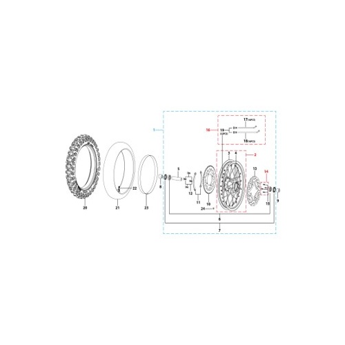 11 Rear Wheel Assy