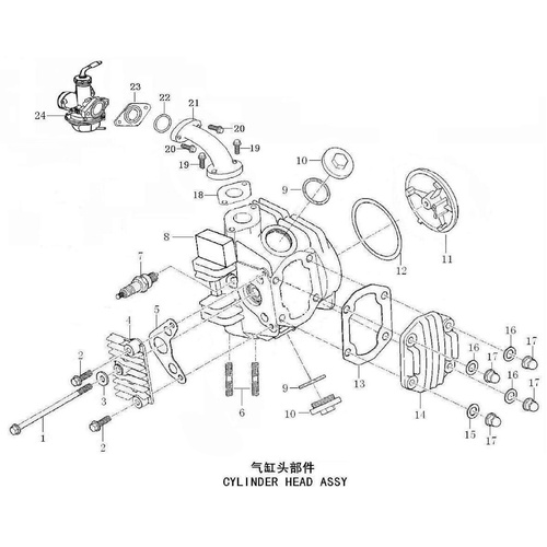30 Cylinder Head Assy