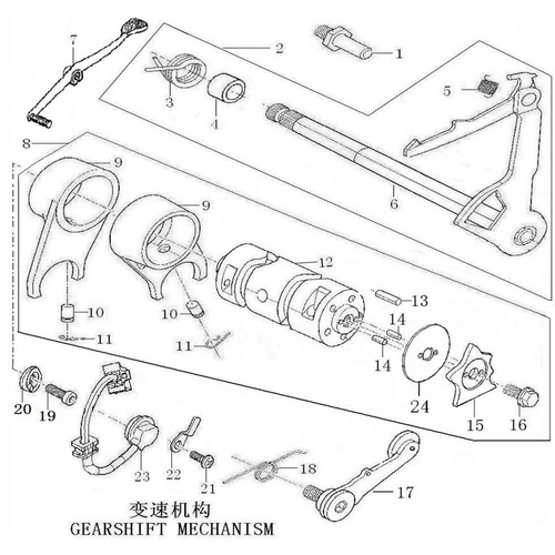 42 Gearshift Mechanism