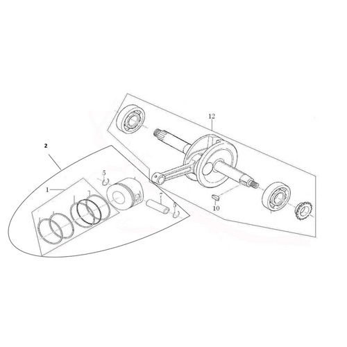40 Crankshaft Connecting-Rod Assy / Piston