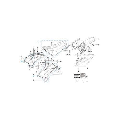 14 Seat & Plastic Kit