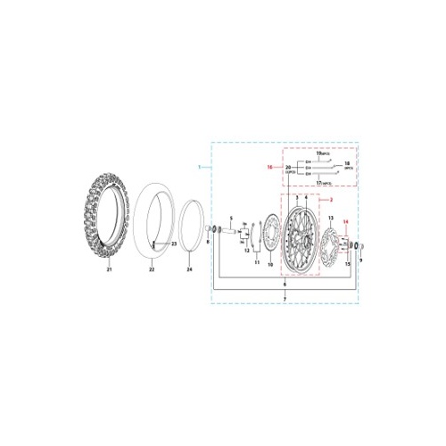 11 Rear Wheel Assy