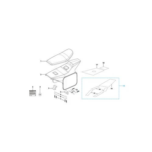 13 Seat & Plastic Kit