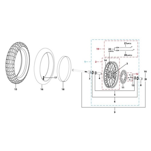 05 Front Wheel Assy