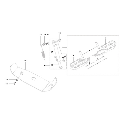 09 Foot Peg Assy