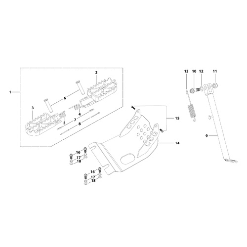 09 Foot Peg Assy