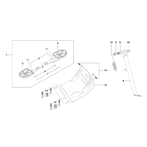 09 Foot Peg Assy