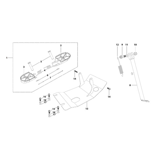 09 Foot Peg Assy