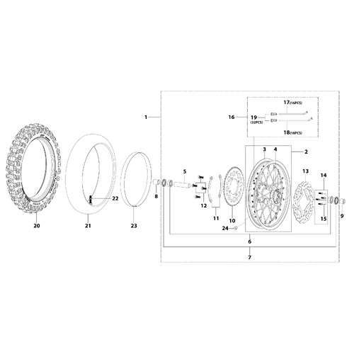 11 Rear Wheel Assy