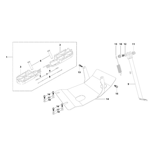 09 Foot Peg Assy