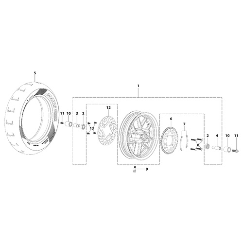 11 Rear Wheel Assy